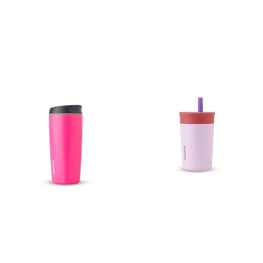 owala 水筒 20oz 590ml タンブラー Amazon.com | Owala 20 oz Pink SmoothSip Hot Coffee Tumbler